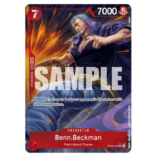 Benn.Beckman OP09-009a card from the One Piece set Emperors In The New World