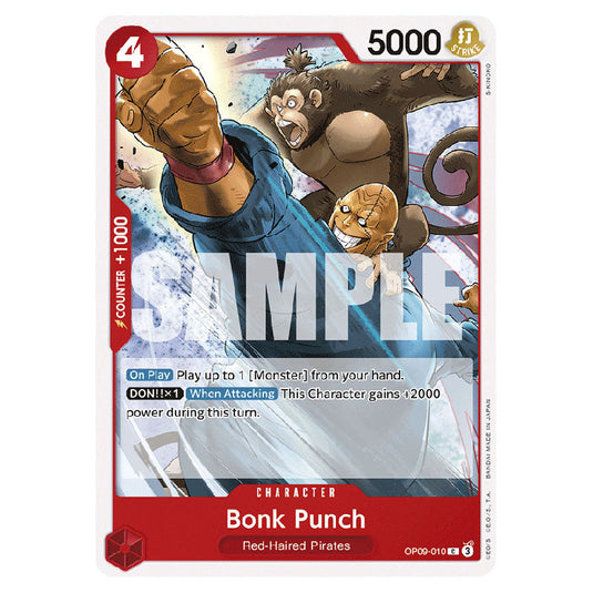 Bonk Punch OP09-010 card from the One Piece set Emperors In The New World