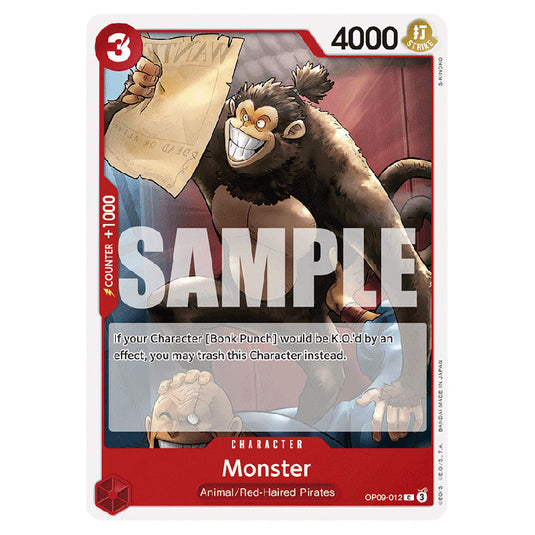 Monster OP09-012 card from the One Piece set Emperors In The New World