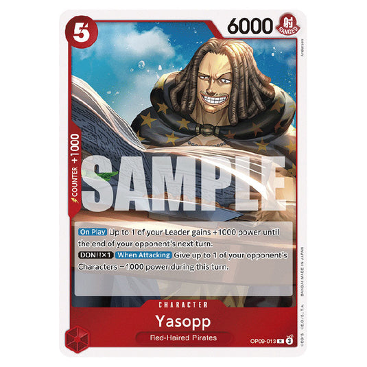 Yasopp OP09-013 card from the One Piece set Emperors In The New World