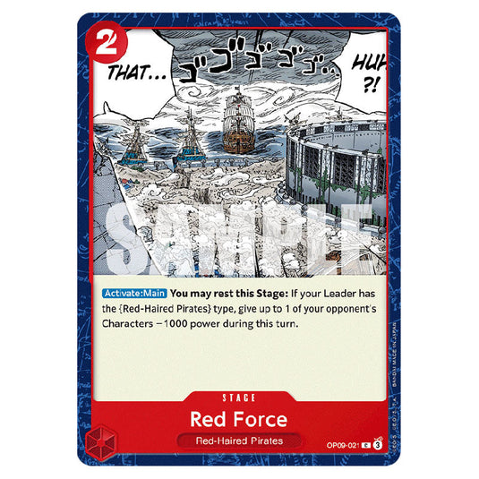 Red Force OP09-021 card from the One Piece set Emperors In The New World