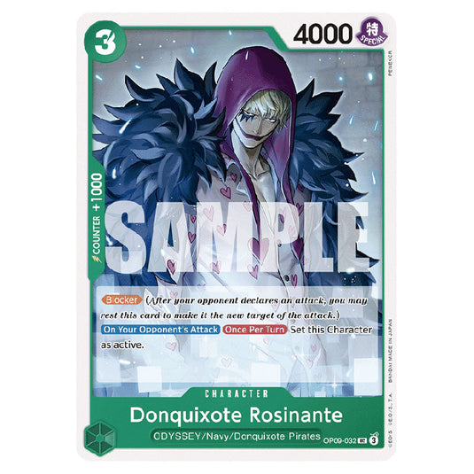 Donquixote Rosinante OP09-032 card from the One Piece set Emperors In The New World