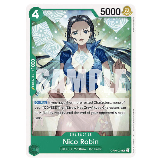 Nico Robin OP09-033 card from the One Piece set Emperors In The New World