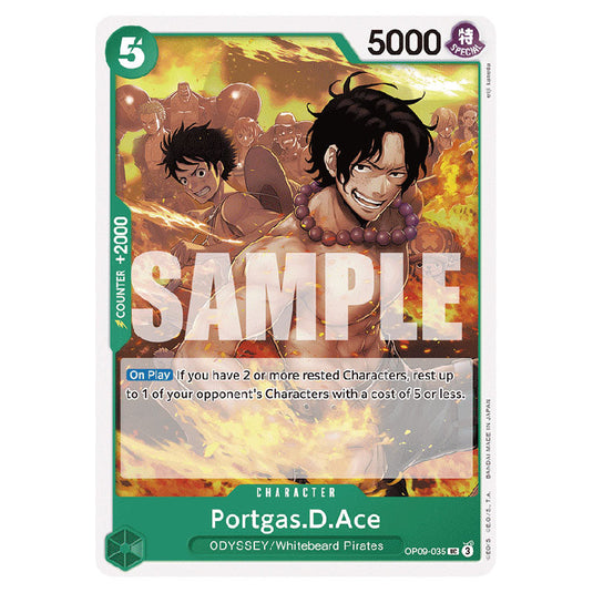 Portgas.D.Ace OP09-035 card from the One Piece set Emperors In The New World