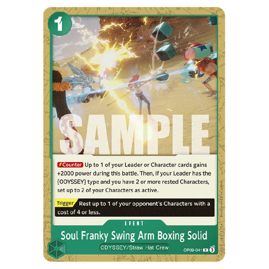 Soul Franky Swing Arm Boxing Solid OP09-041 card from the One Piece set Emperors In The New World