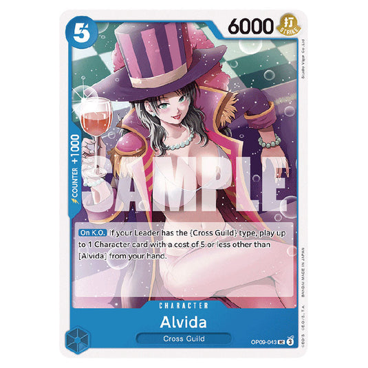 Alvida OP09-043 card from the One Piece set Emperors In The New World