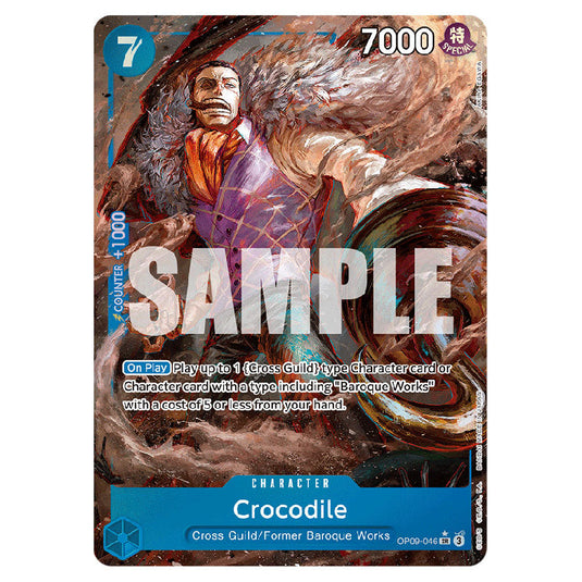 Crocodile OP09-046a card from the One Piece set Emperors In The New World