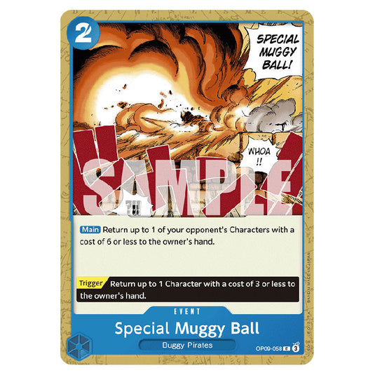 Special Muggy Ball OP09-058 card from the One Piece set Emperors In The New World