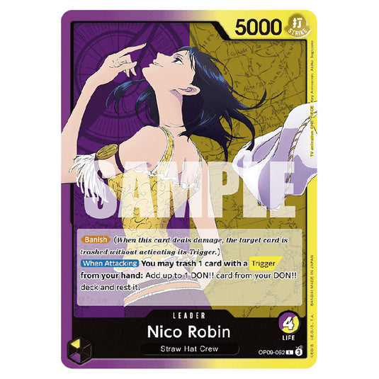 Nico Robin OP09-062 card from the One Piece set Emperors In The New World