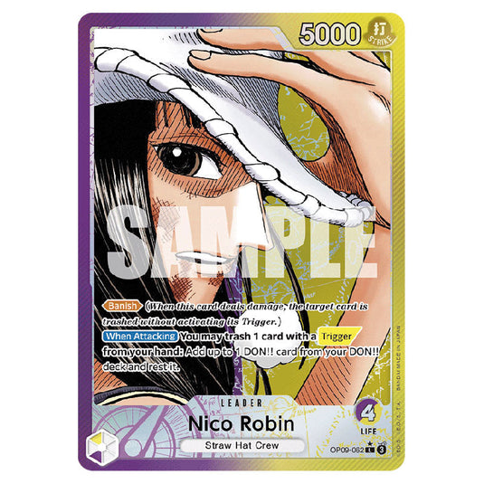 Nico Robin OP09-062a card from the One Piece set Emperors In The New World
