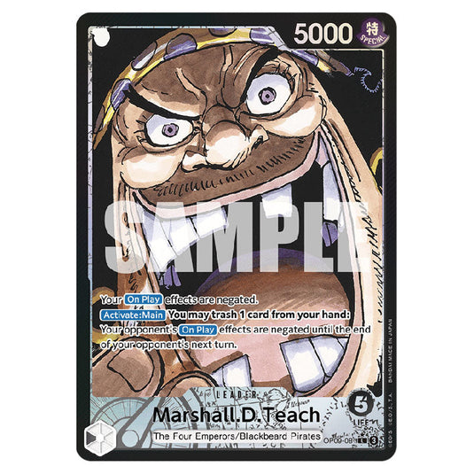 Marshall.D.Teach OP09-081a card from the One Piece set Emperors In The New World