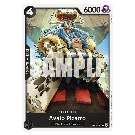 Avalo Pizarro OP09-082 card from the One Piece set Emperors In The New World