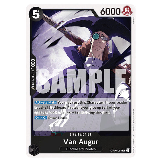 Van Augur OP09-083 card from the One Piece set Emperors In The New World