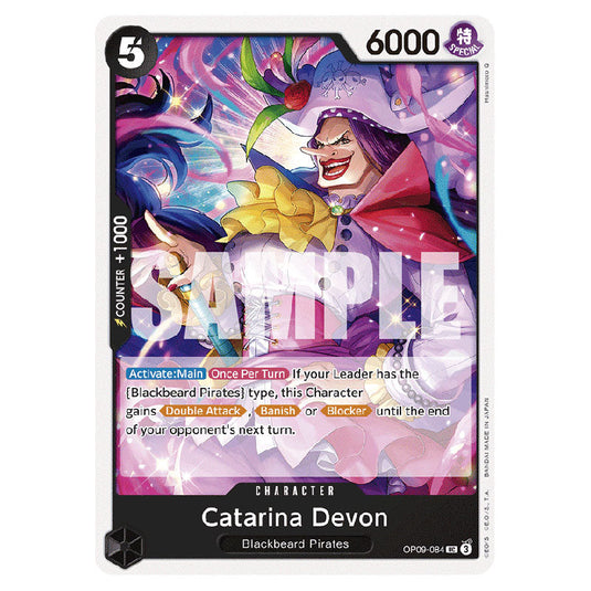 Catarina Devon OP09-084 card from the One Piece set Emperors In The New World