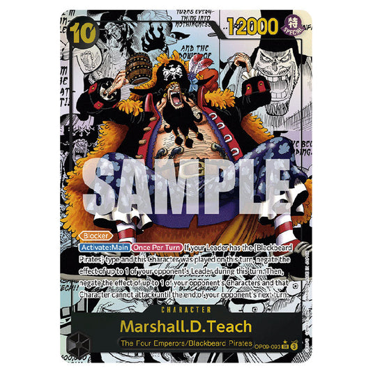 Marshall.D.Teach OP09-093b card from the One Piece set Emperors In The New World