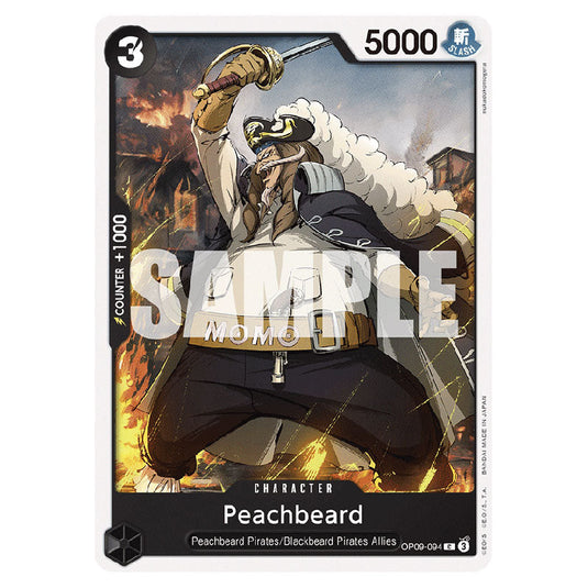 Peachbeard OP09-094 card from the One Piece set Emperors In The New World