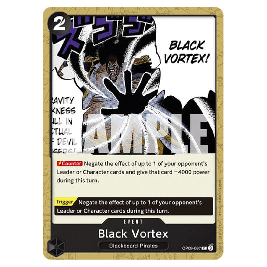 Black Vortex OP09-097 card from the One Piece set Emperors In The New World