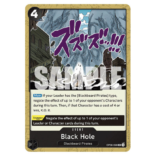 Black Hole OP09-098 card from the One Piece set Emperors In The New World