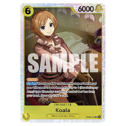 Koala OP09-103 card from the One Piece set Emperors In The New World