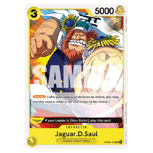 Jaguar.D.Saul OP09-109 card from the One Piece set Emperors In The New World