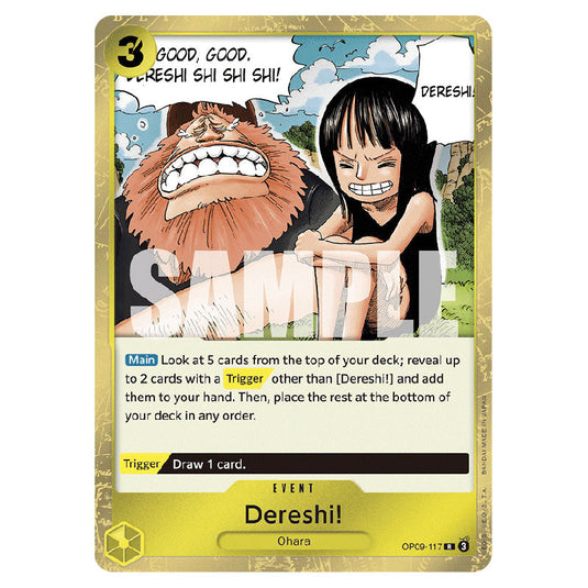 Dereshi! OP09-117 card from the One Piece set Emperors In The New World