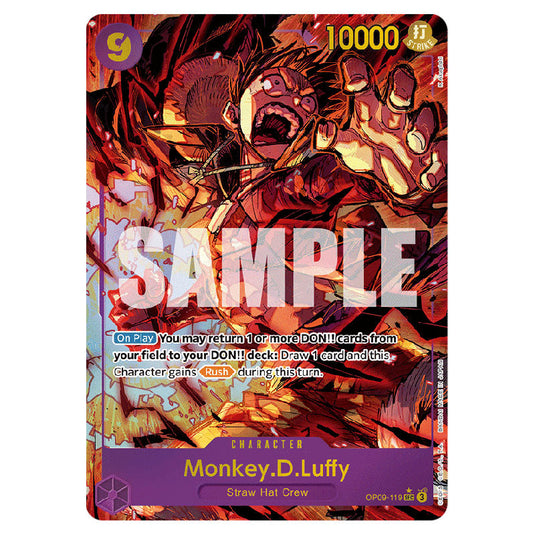 Monkey.D.Luffy OP09-119a card from the One Piece set Emperors In The New World