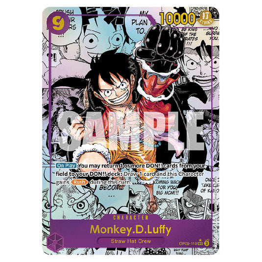 Monkey.D.Luffy OP09-119b card from the One Piece set Emperors In The New World