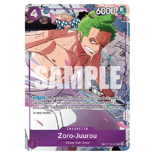 Zoro-Juurou ST18-004-(OP-09) card from the One Piece set Emperors In The New World