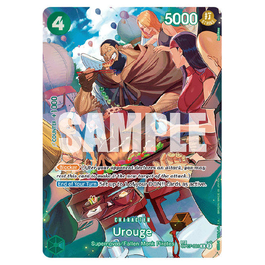 Urouge OP07-021 card from the One Piece set Royal Blood