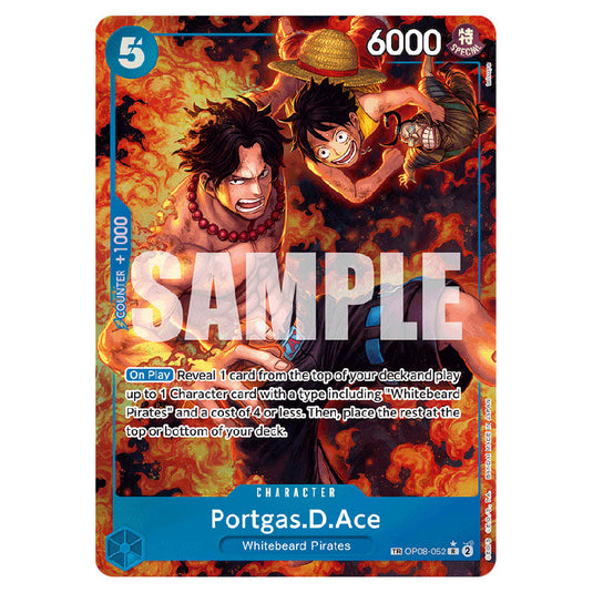 Portgas.D.Ace OP08-052 card from the One Piece set Royal Blood