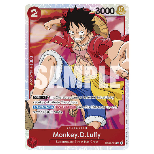 Monkey.D.Luffy PRB-01-OP01-024 card from the One Piece set Premium Booster