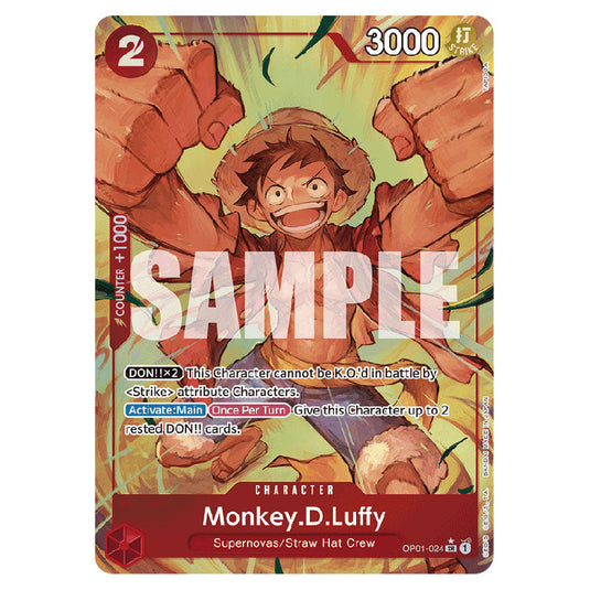 Monkey.D.Luffy PRB-01-OP01-024a card from the One Piece set Premium Booster