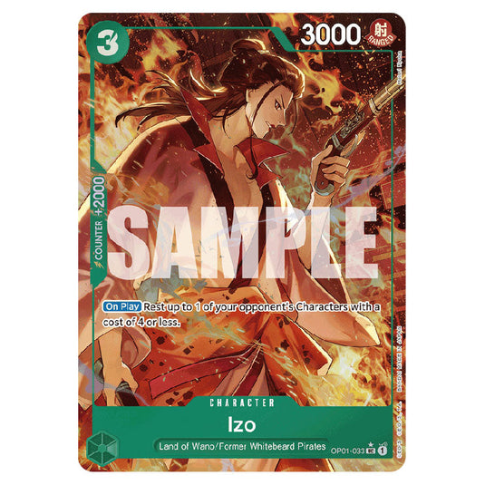 Izo PRB-01-OP01-033c card from the One Piece set Premium Booster