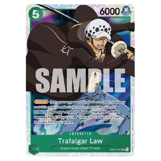 Trafalgar Law PRB-01-OP01-047 card from the One Piece set Premium Booster