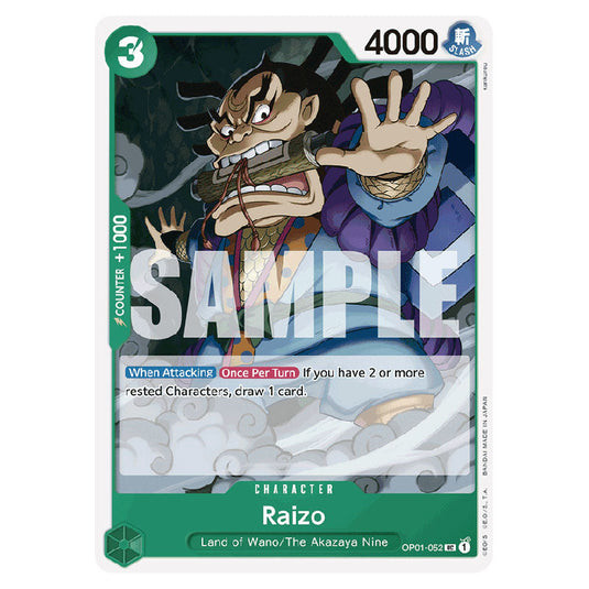 Raizo PRB-01-OP01-052 card from the One Piece set Premium Booster