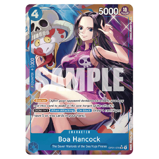 Boa Hancock PRB-01-OP01-078a card from the One Piece set Premium Booster