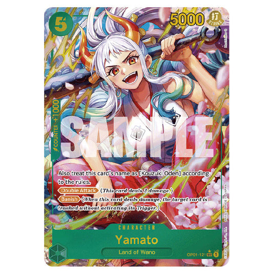 Yamato PRB-01-OP01-121a card from the One Piece set Premium Booster