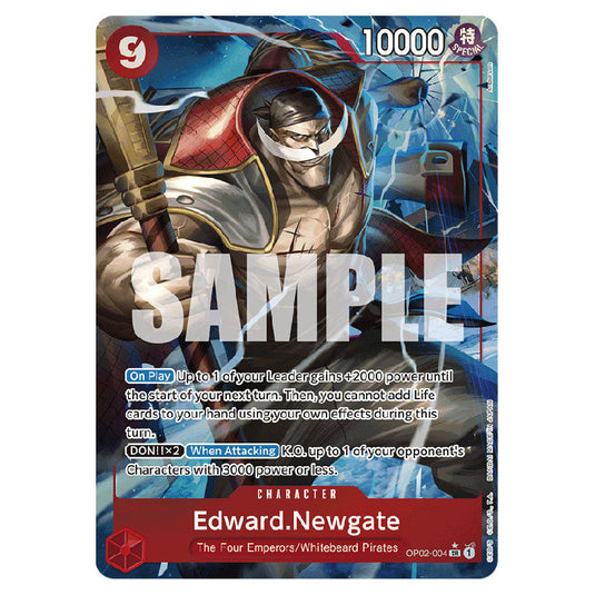 Edward.Newgate PRB-01-OP02-004a card from the One Piece set Premium Booster