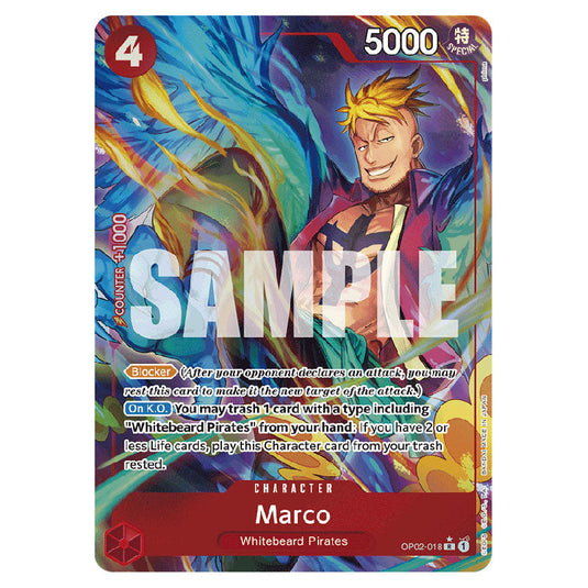 Marco PRB-01-OP02-018c card from the One Piece set Premium Booster