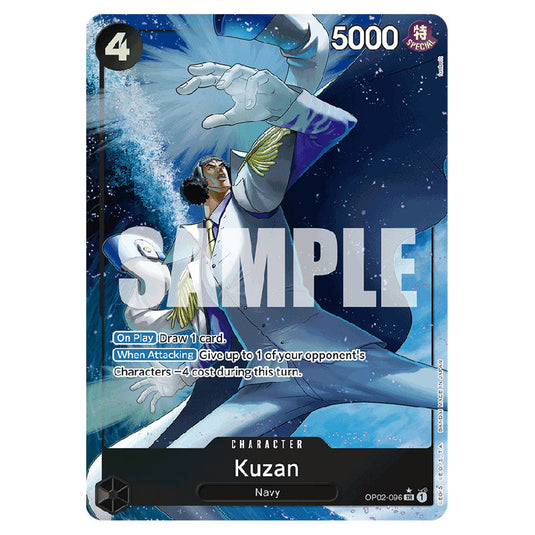 Kuzan PRB-01-OP02-096a card from the One Piece set Premium Booster