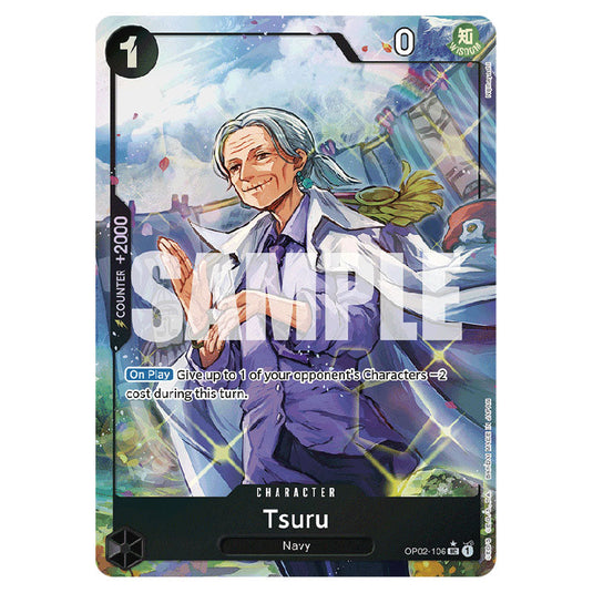 Tsuru PRB-01-OP02-106b card from the One Piece set Premium Booster