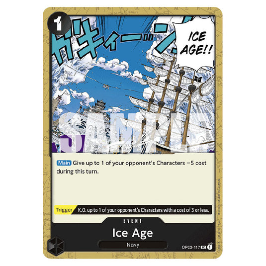 Ice Age PRB-01-OP02-117 card from the One Piece set Premium Booster