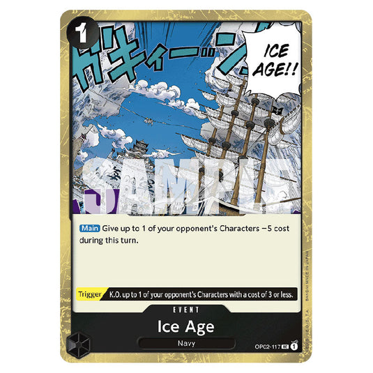 Ice Age PRB-01-OP02-117a card from the One Piece set Premium Booster