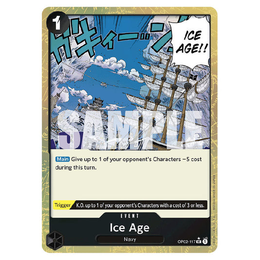 Ice Age PRB-01-OP02-117b card from the One Piece set Premium Booster