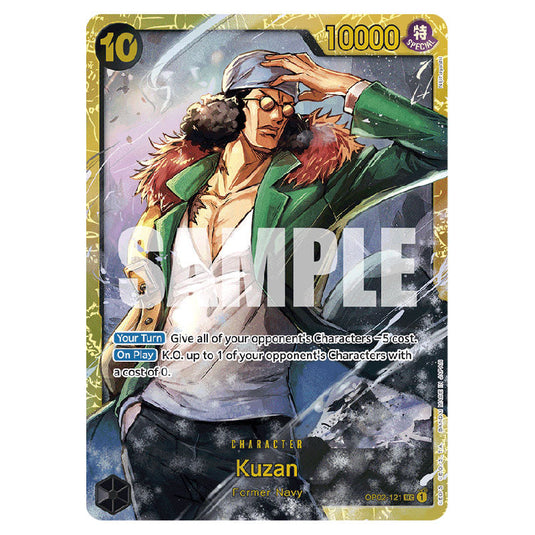 Kuzan PRB-01-OP02-121 card from the One Piece set Premium Booster