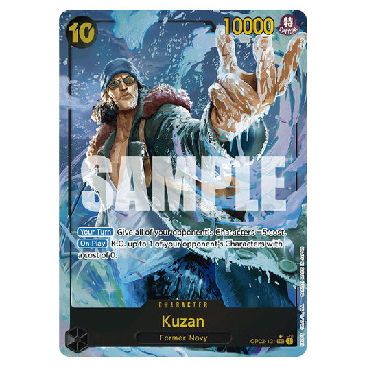 Kuzan PRB-01-OP02-121a card from the One Piece set Premium Booster