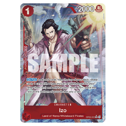 Izo PRB-01-OP03-003b card from the One Piece set Premium Booster