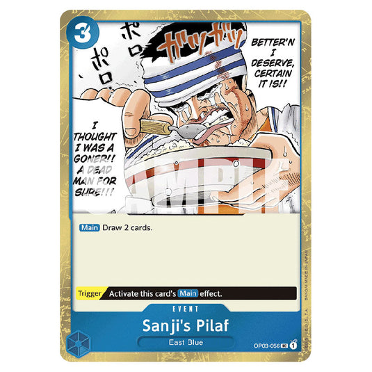 Sanji's Pilaf PRB-01-OP03-056a card from the One Piece set Premium Booster