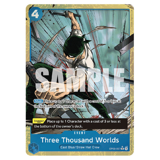 Three Thousand Worlds PRB-01-OP03-057c card from the One Piece set Premium Booster