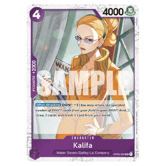 Kalifa PRB-01-OP03-060a card from the One Piece set Premium Booster